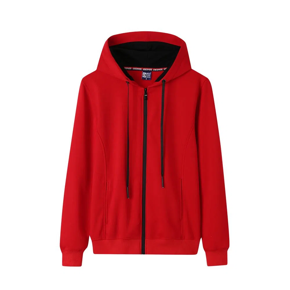 DG-8029 · Fleece-Lined Zip Hoodie · Real product view 01