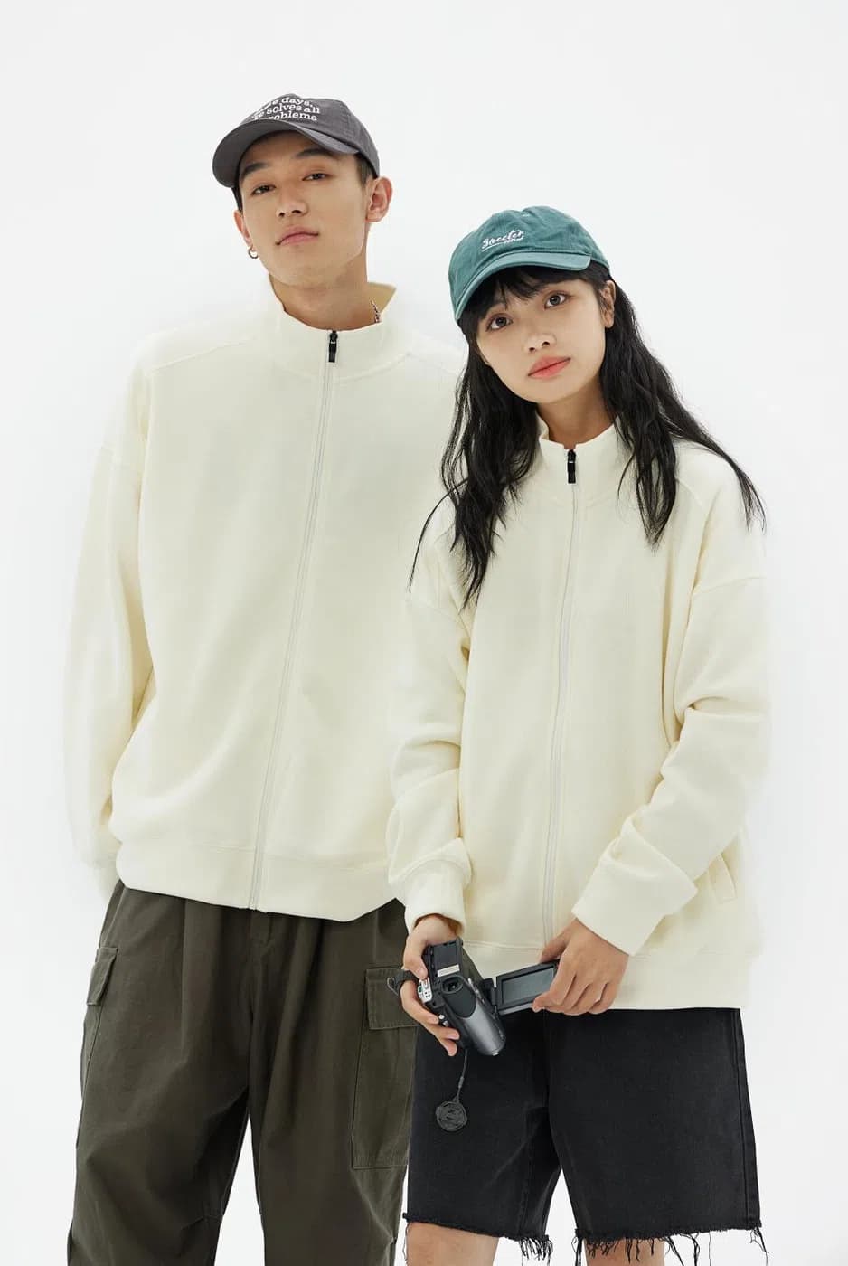 DG-9901 · Stand-Collar Sweatshirt · Real product view 03