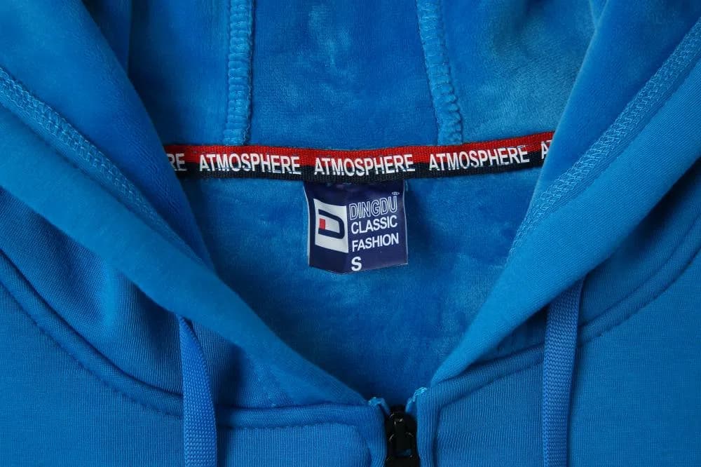 DG-8017 · Fleece-Lined Zip Hoodie · Real product view 02
