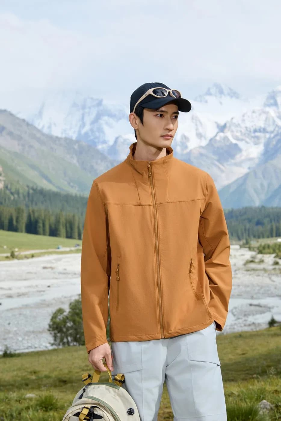 DG-M8 · Stand-Collar Zip Shell · Real product view 02