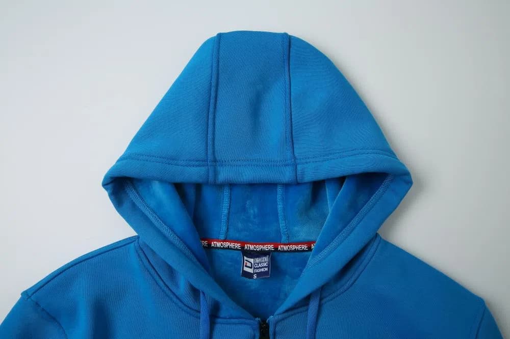 DG-8017 · Fleece-Lined Zip Hoodie · Real product view 05