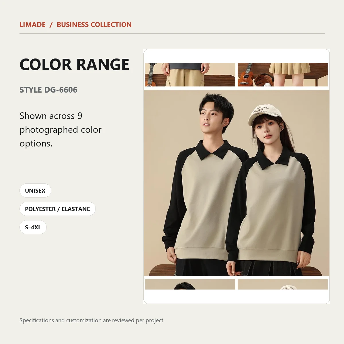 DG-6606 · Collared Sweatshirt