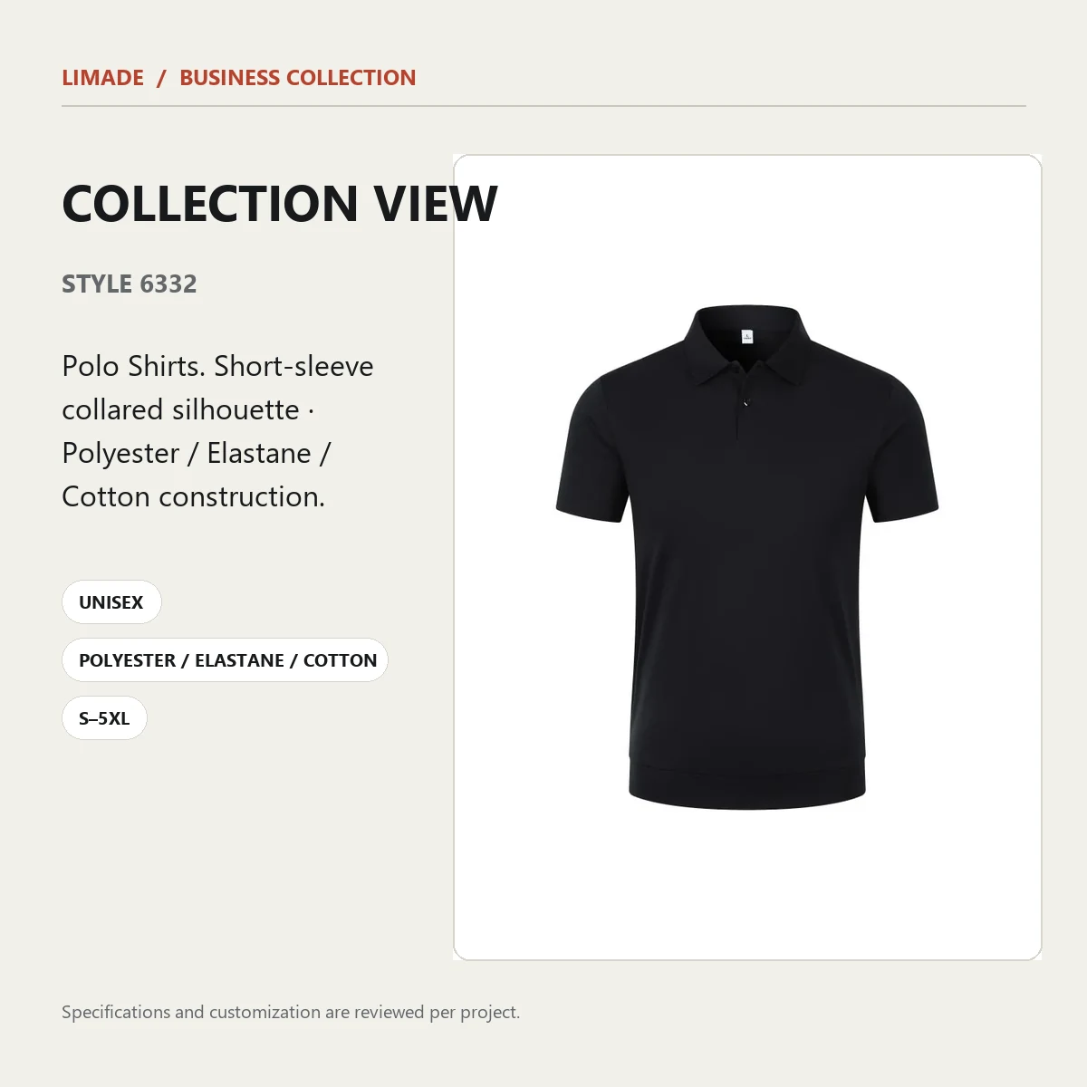 6332 · Short-Sleeve Collared · Real product view 02