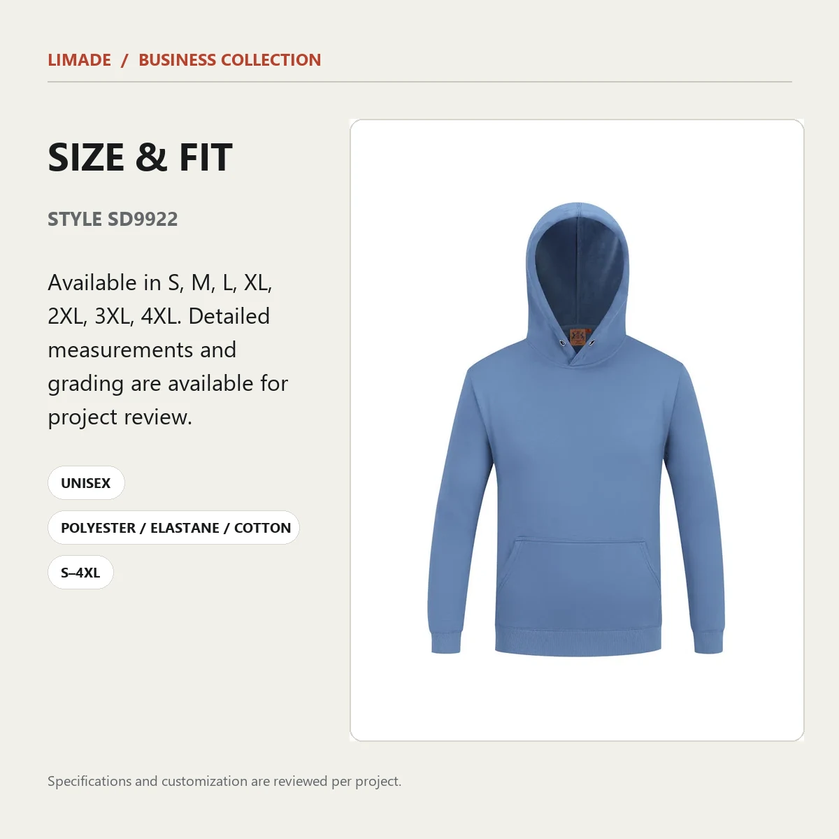 SD9922 · Hooded Pullover · Real product view 03