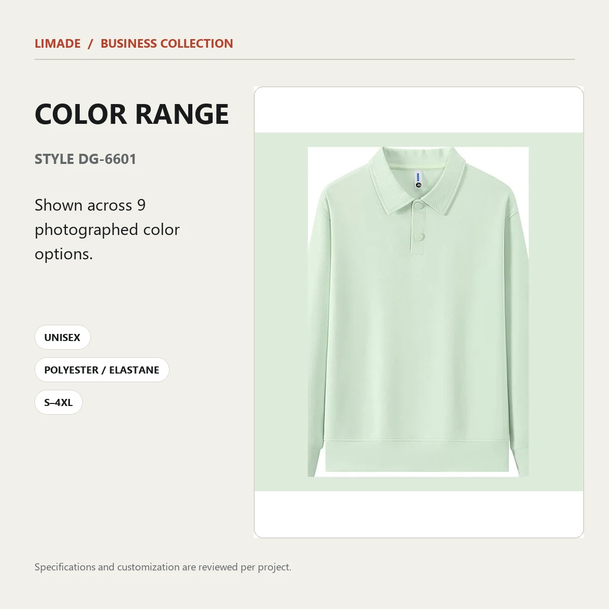 DG-6601 · Collared Sweatshirt