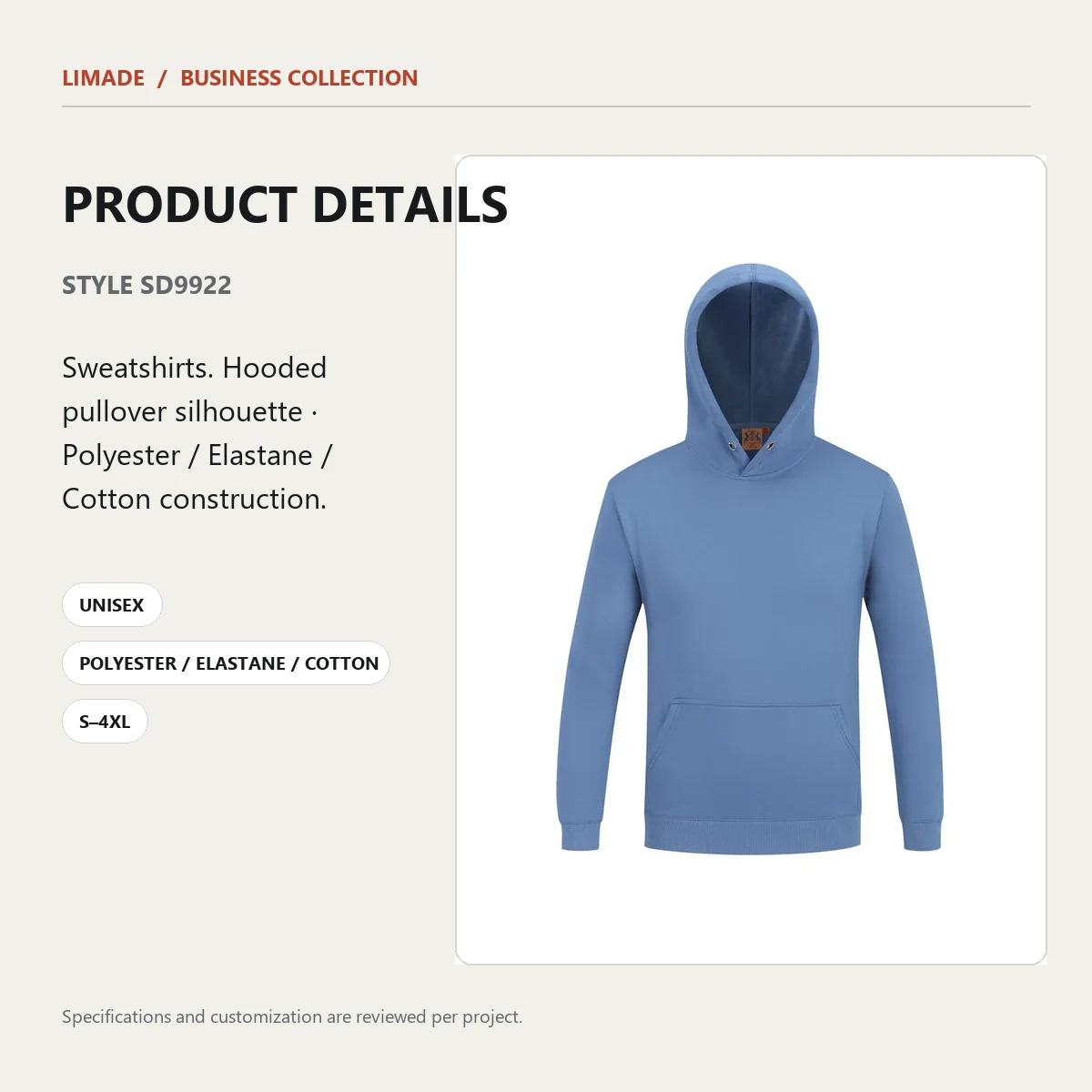 SD9922 · Hooded Pullover · Real product view 04