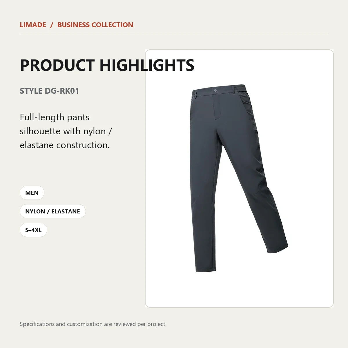 DG-RK01 · Full-Length Pants · Real product view 04