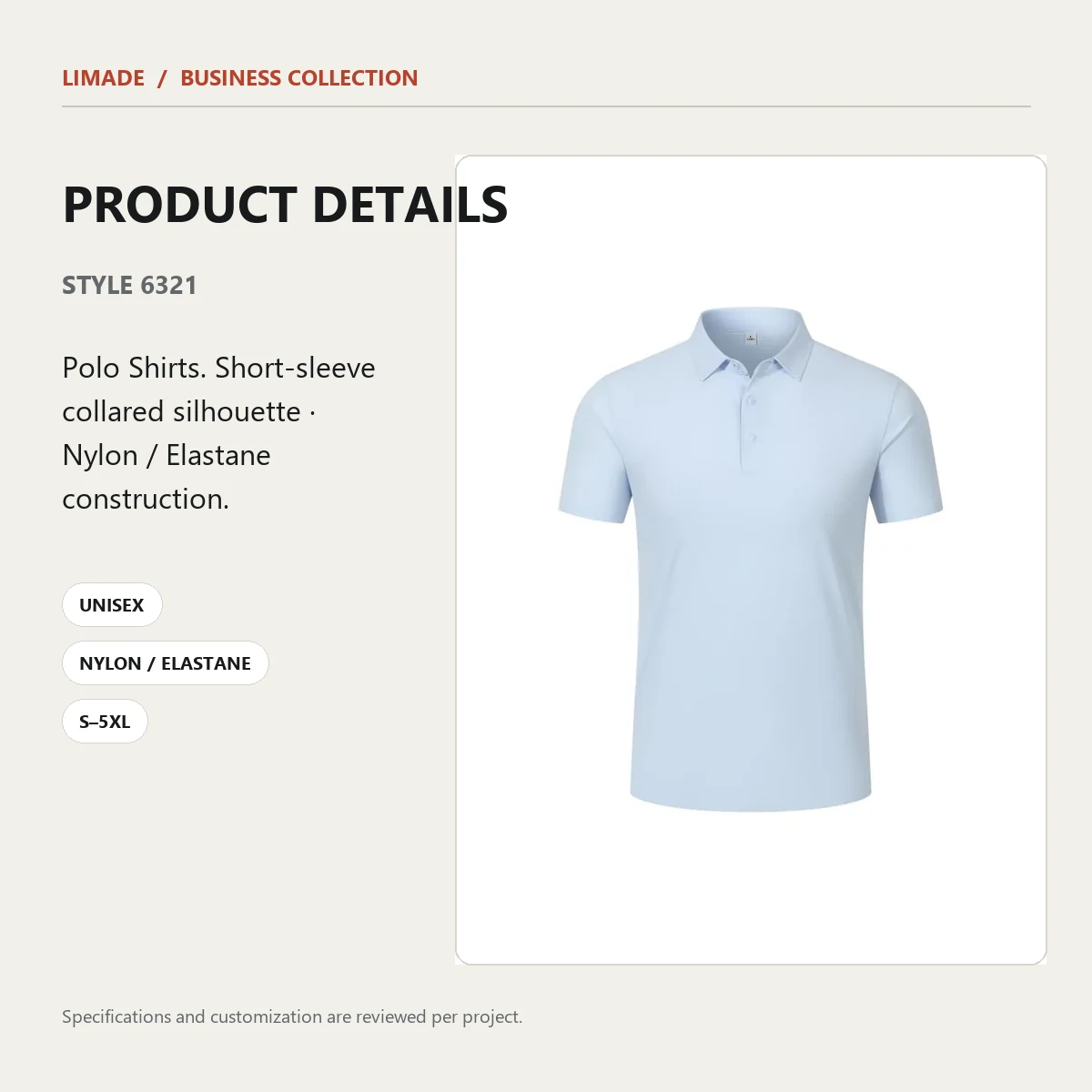 6321 · Short-Sleeve Collared · Real product view 05