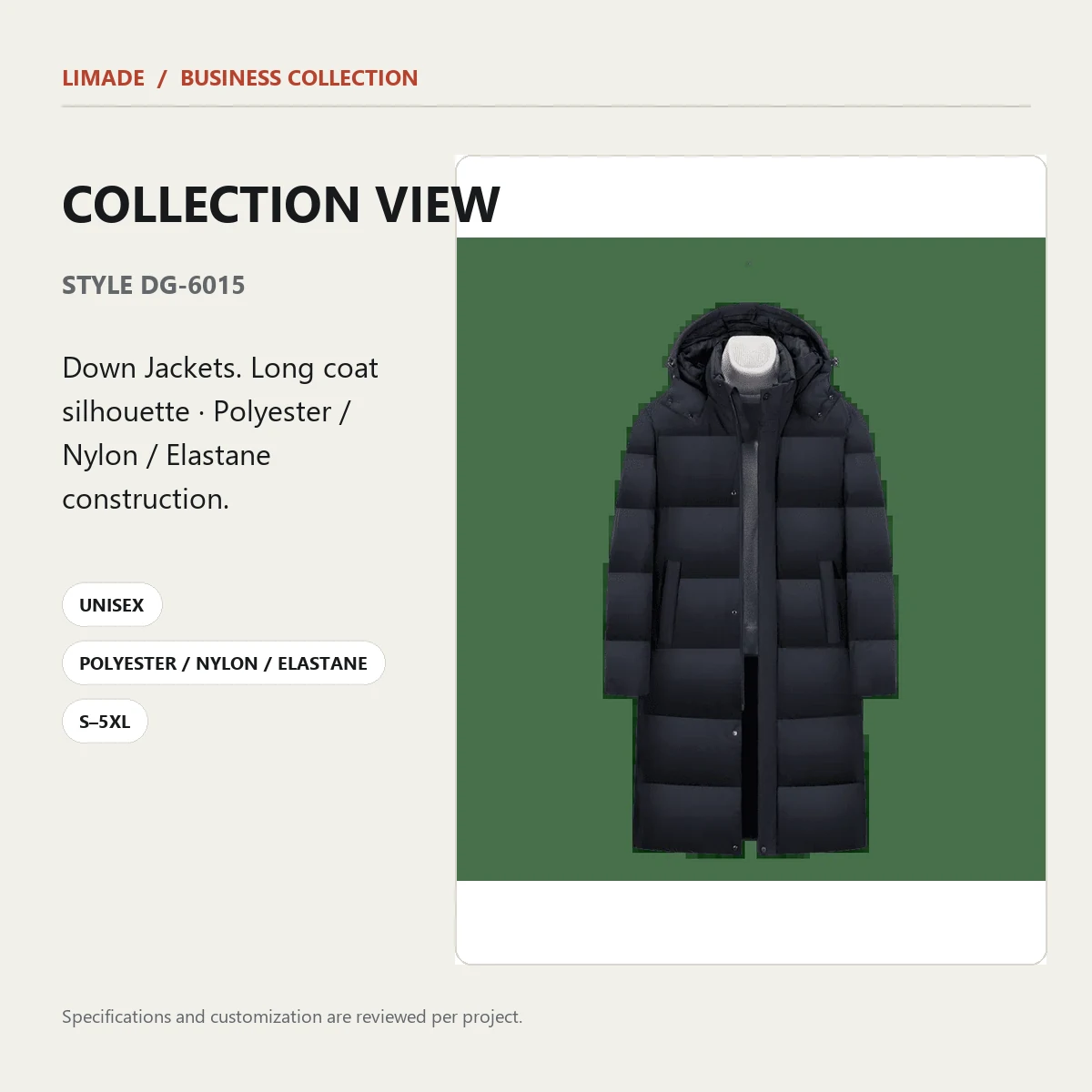 DG-6015 · Long Coat · Real product view 01