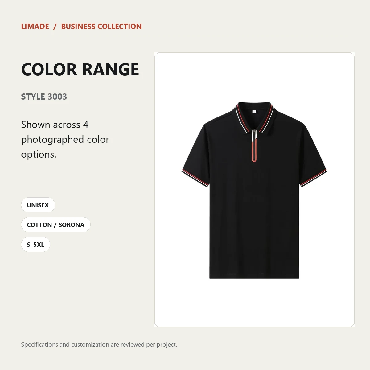 3003 · Short-Sleeve Collared · Real product view 03