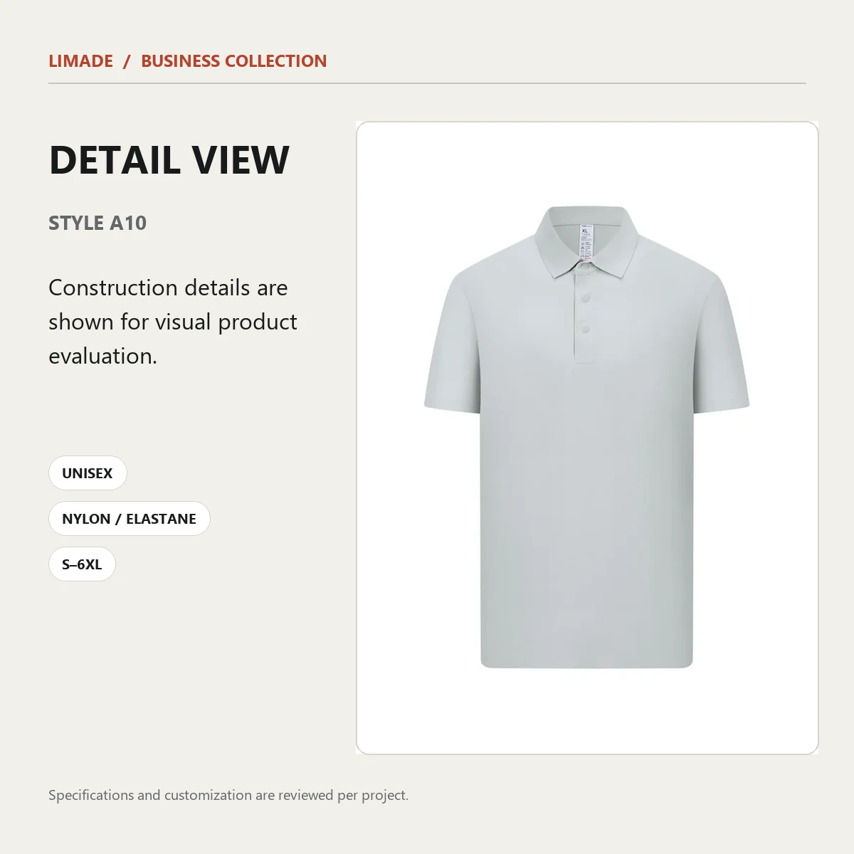 A10 · Short-Sleeve Collared · Real product view 01
