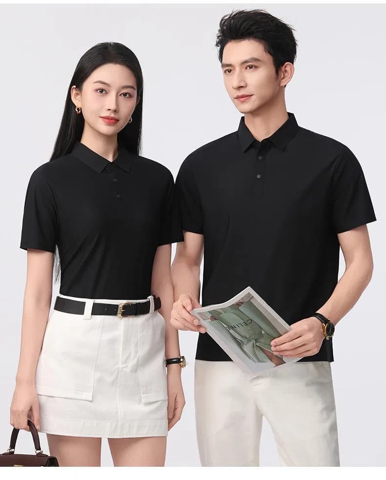 8990 · Short-Sleeve Collared · Real product view 03