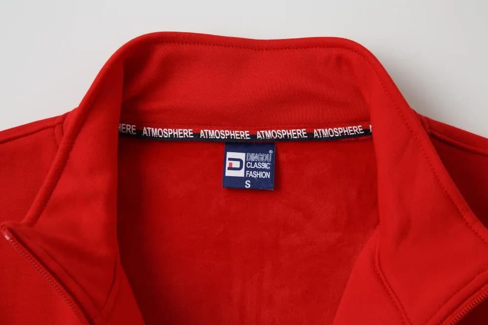 DG-8018 · Fleece-Lined Stand-Collar Zip · Real product view 04
