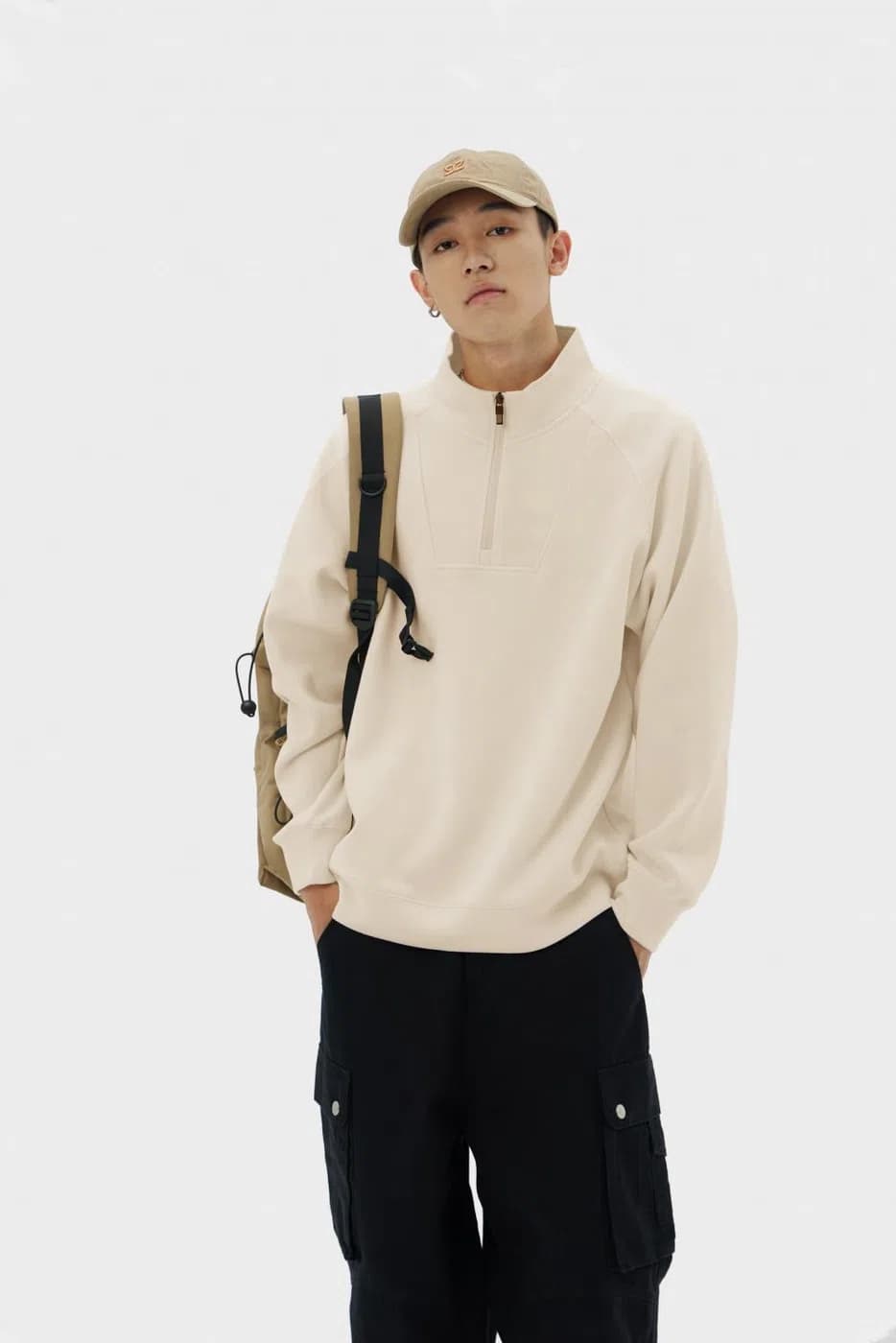 DG-W9908 · Stand-Collar Zip · Real product view 01