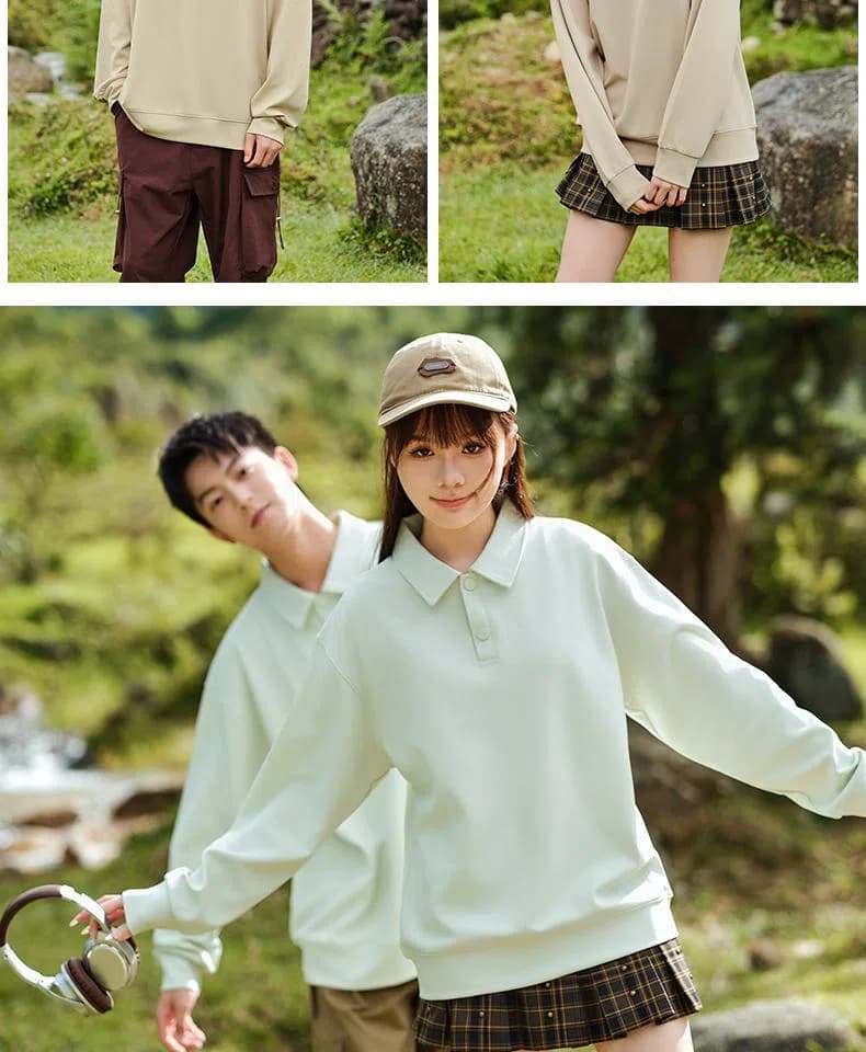 DG-6601 · Collared Sweatshirt · Real product view 01