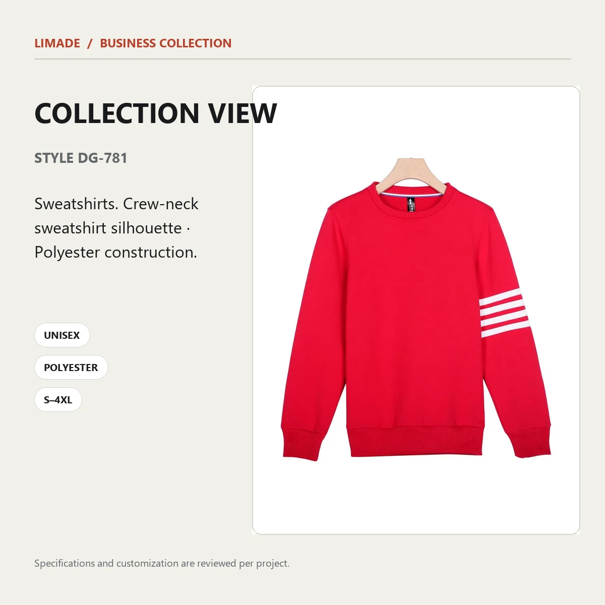 DG-781 · Crew-Neck Sweatshirt · Real product view 03