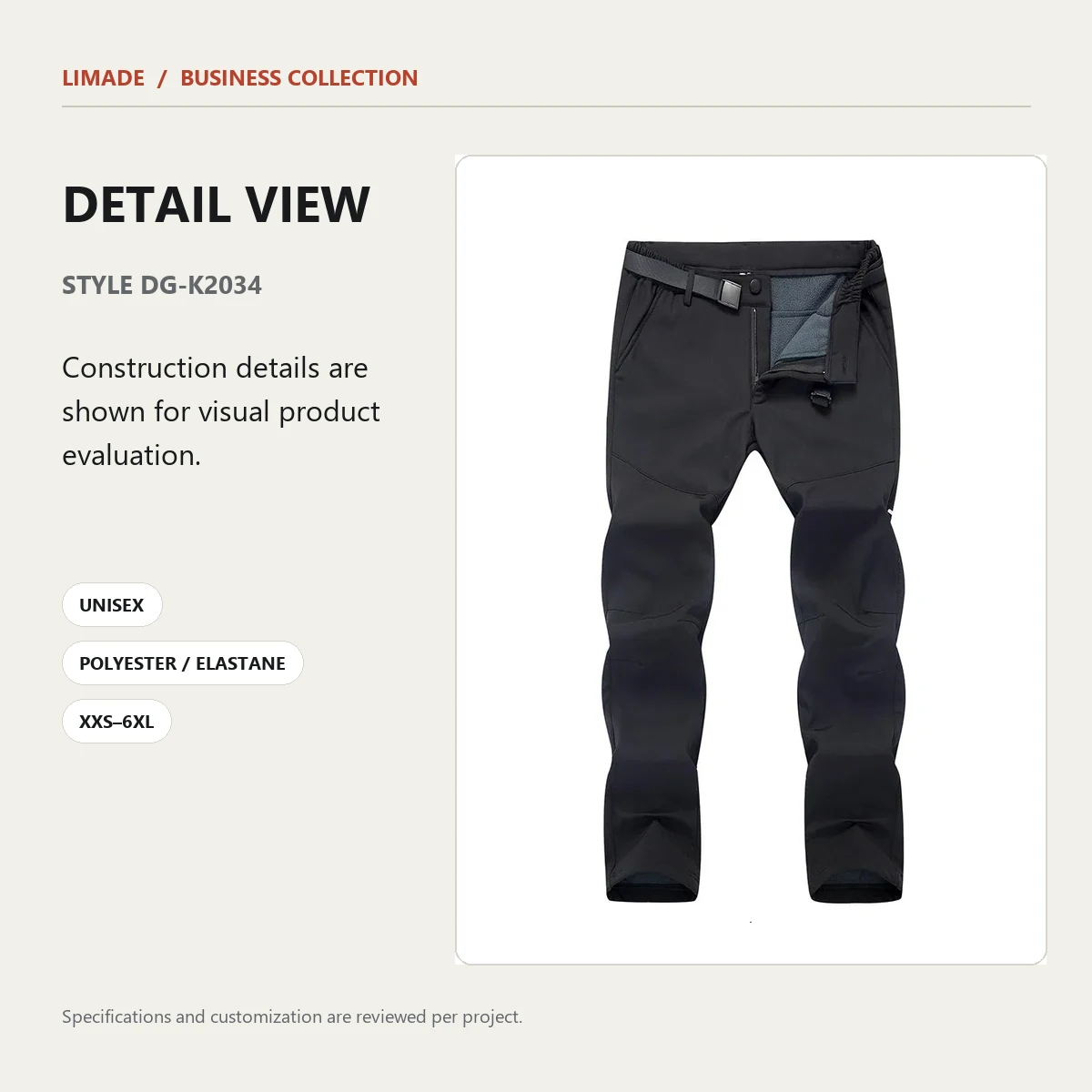 DG-K2034 · Full-Length Pants · Real product view 02