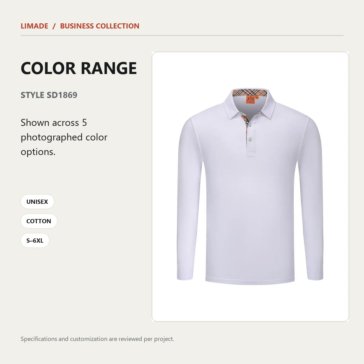 SD1869 · Long-Sleeve Collared · Real product view 03