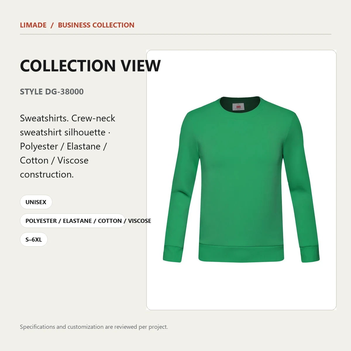 DG-38000 · Crew-Neck Sweatshirt · Real product view 05