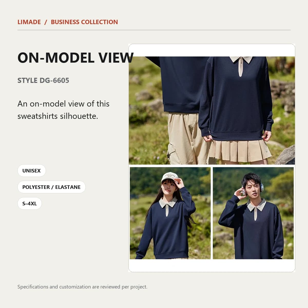 DG-6605 · Collared Zip · Real product view 01