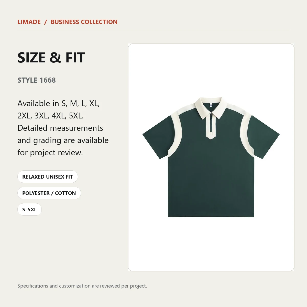 1668 · Short-Sleeve Collared · Real product view 01