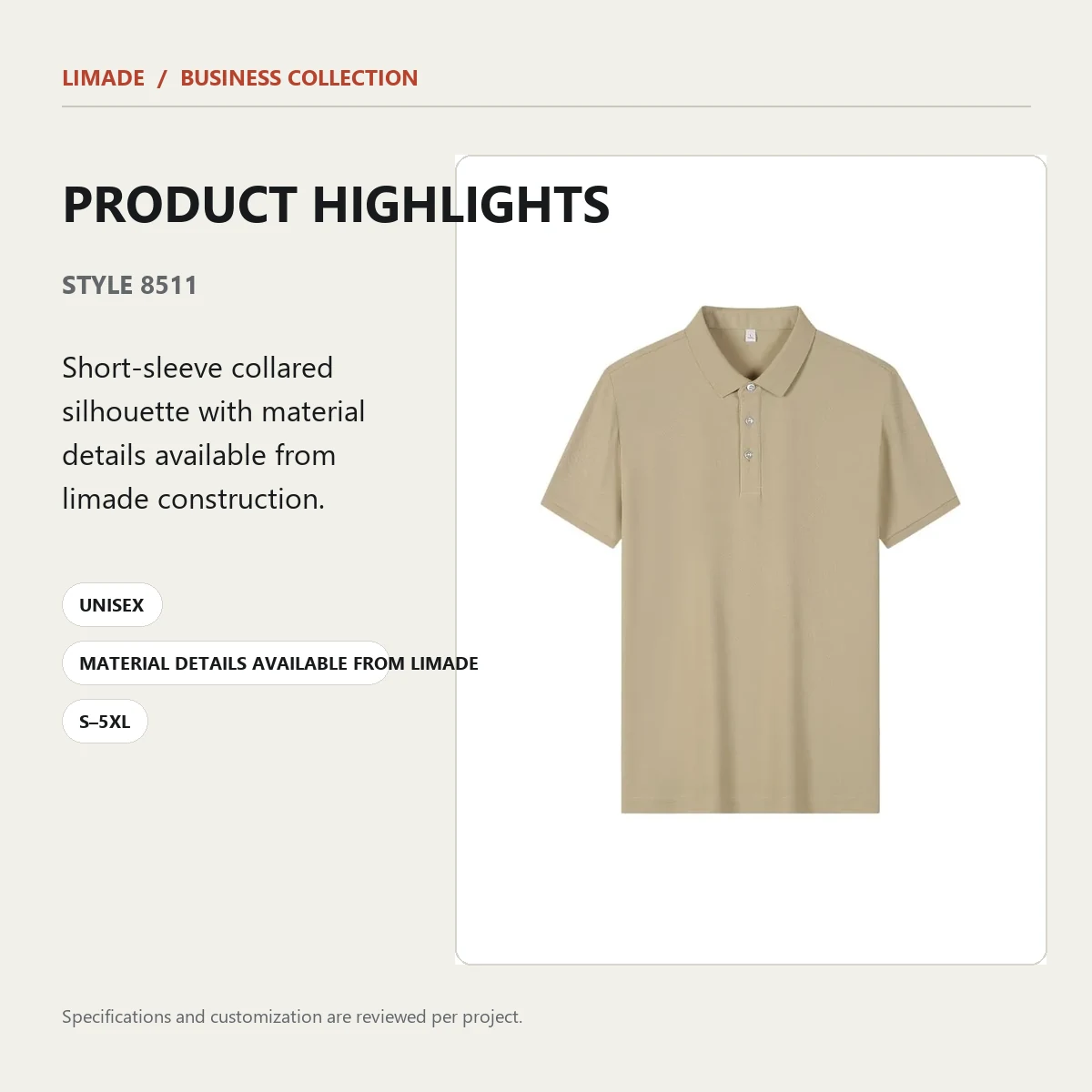 8511 · Short-Sleeve Collared · Real product view 04