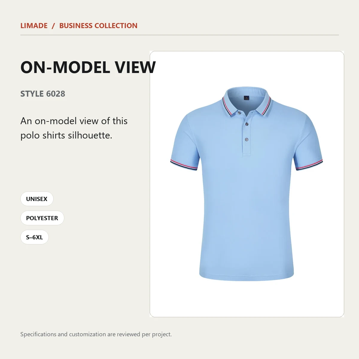 6028 · Short-Sleeve Collared · Real product view 01
