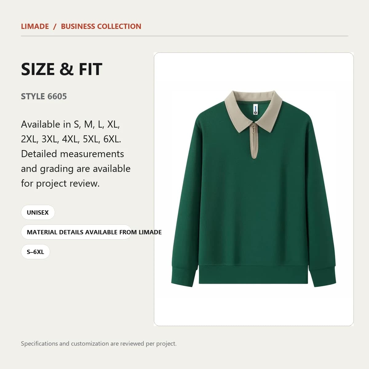 DG-6605 · Collared Zip · Real product view 03