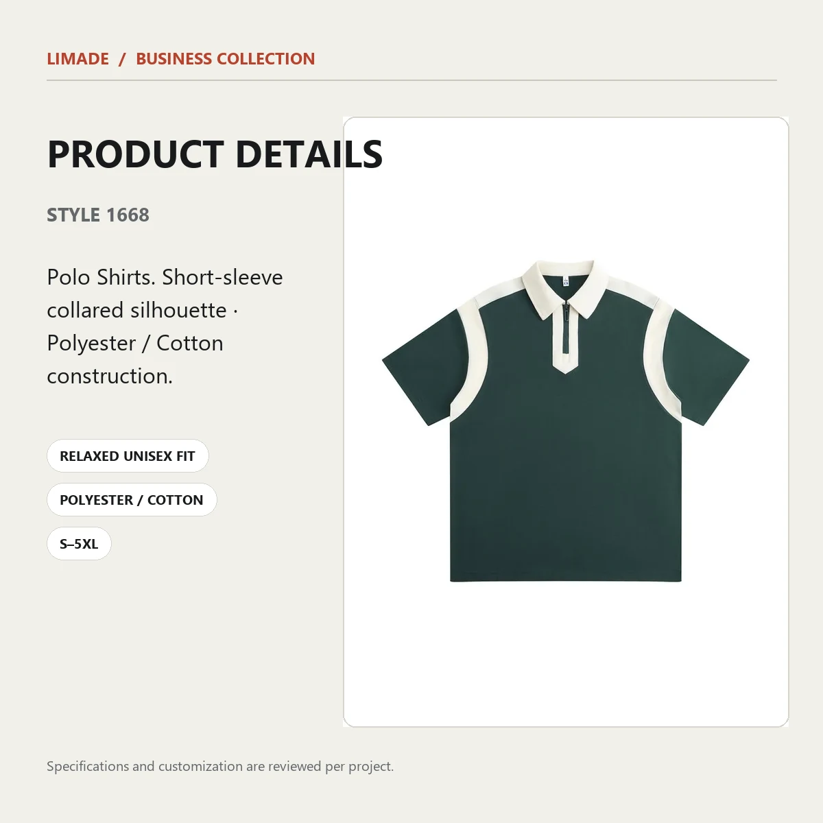 1668 · Short-Sleeve Collared · Real product view 05
