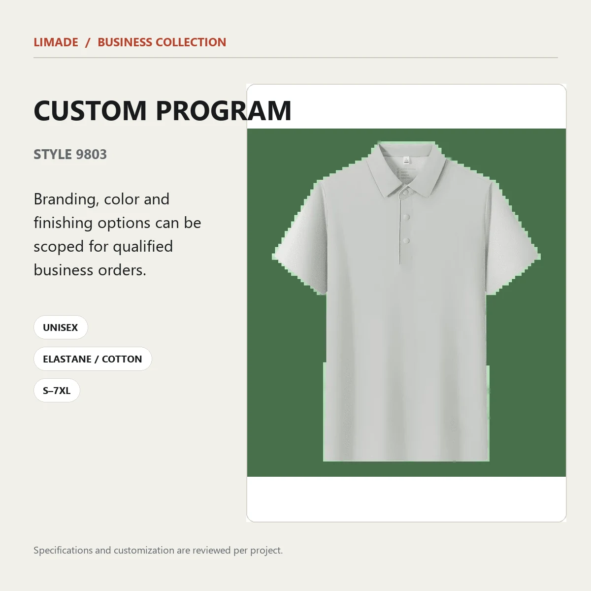 9803 · Short-Sleeve Collared · Real product view 04