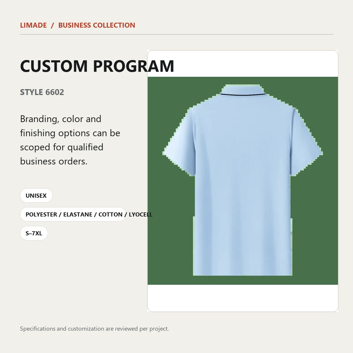 6602 · Short-Sleeve Collared · Real product view 03