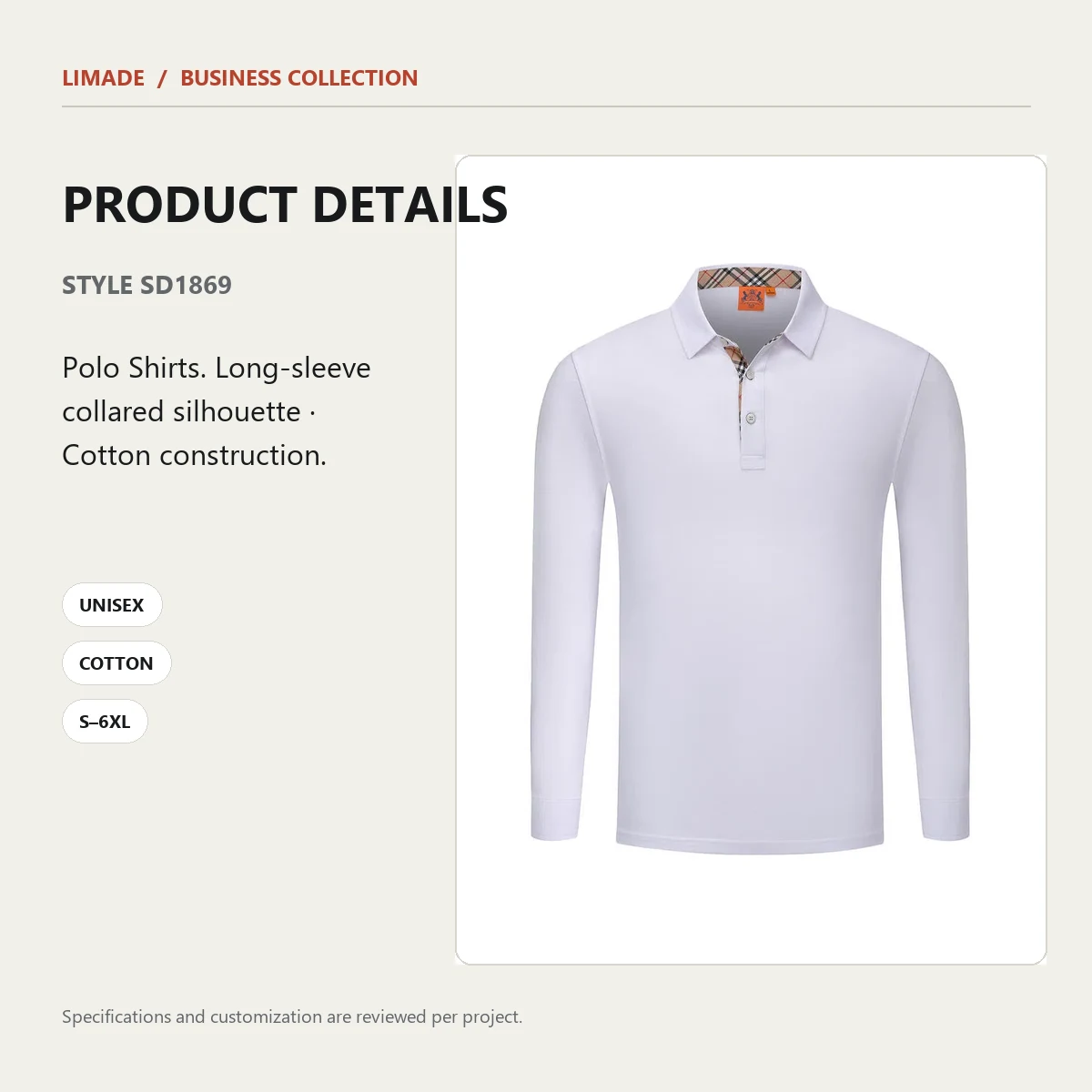 SD1869 · Long-Sleeve Collared · Real product view 02