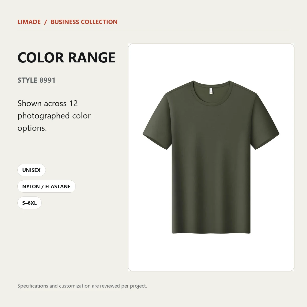 8991 · Short-Sleeve Crew-Neck · Real product view 05