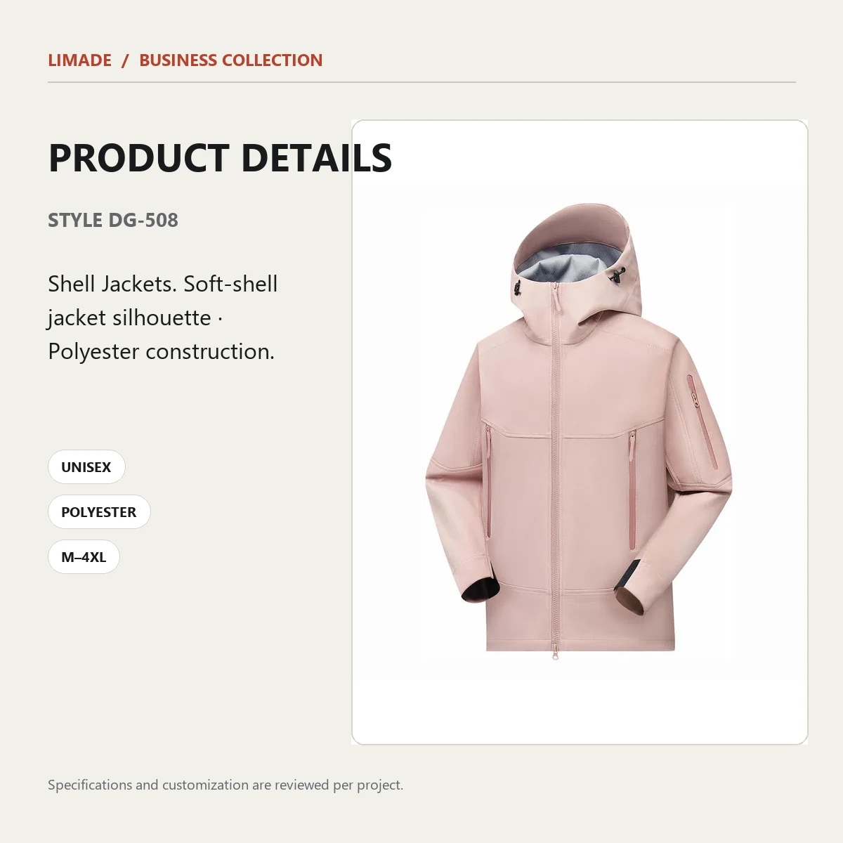 DG-508 · Soft-Shell Jacket · Real product view 04