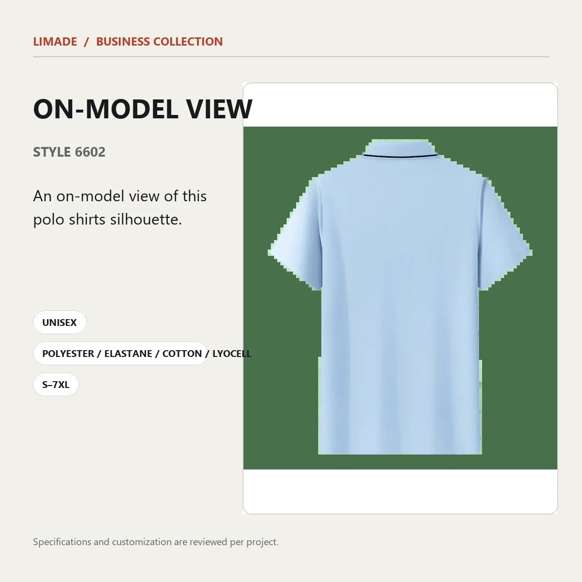 6602 · Short-Sleeve Collared · Real product view 01