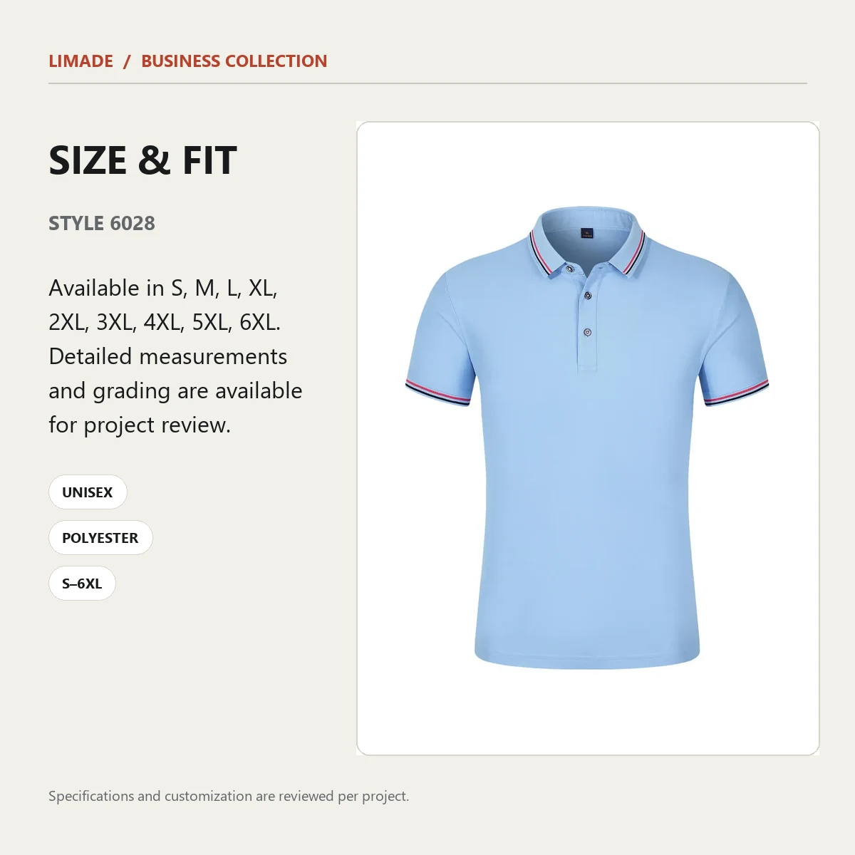 6028 · Short-Sleeve Collared · Real product view 06