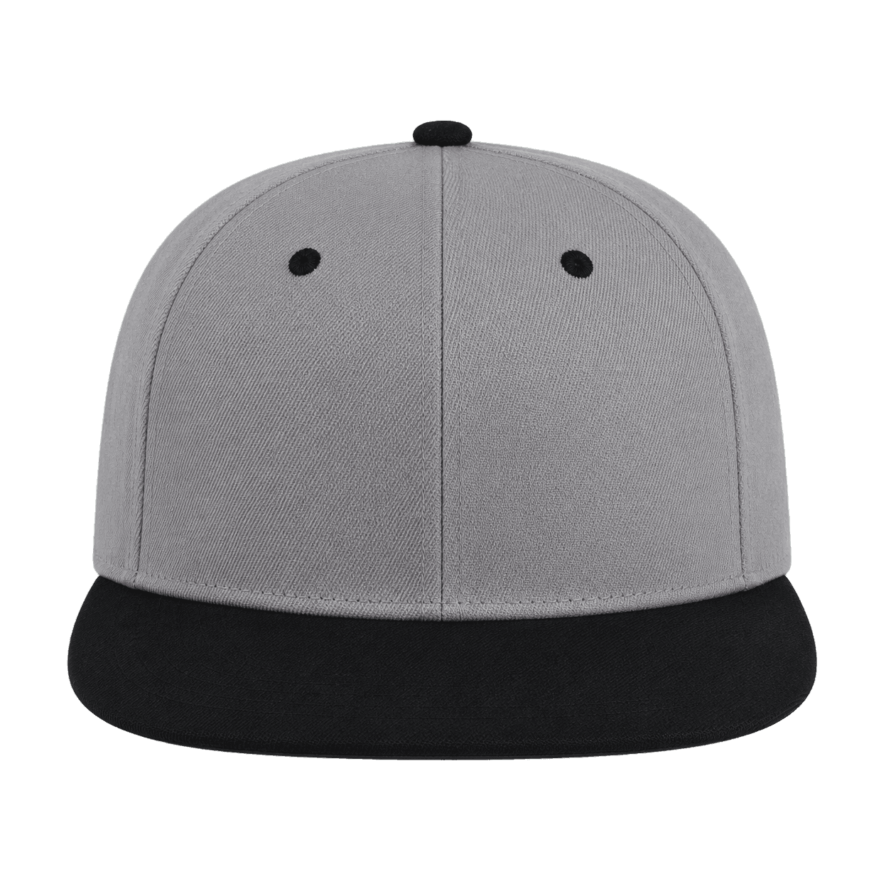 Adult Flat-Brim Cap · Gray / Black