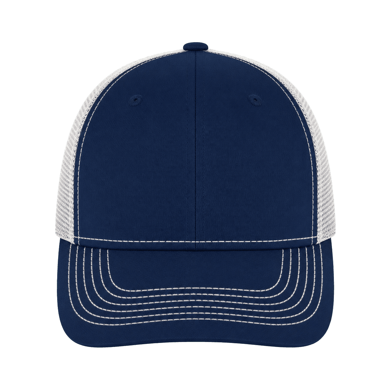 Adult Trucker Cap · Navy / White