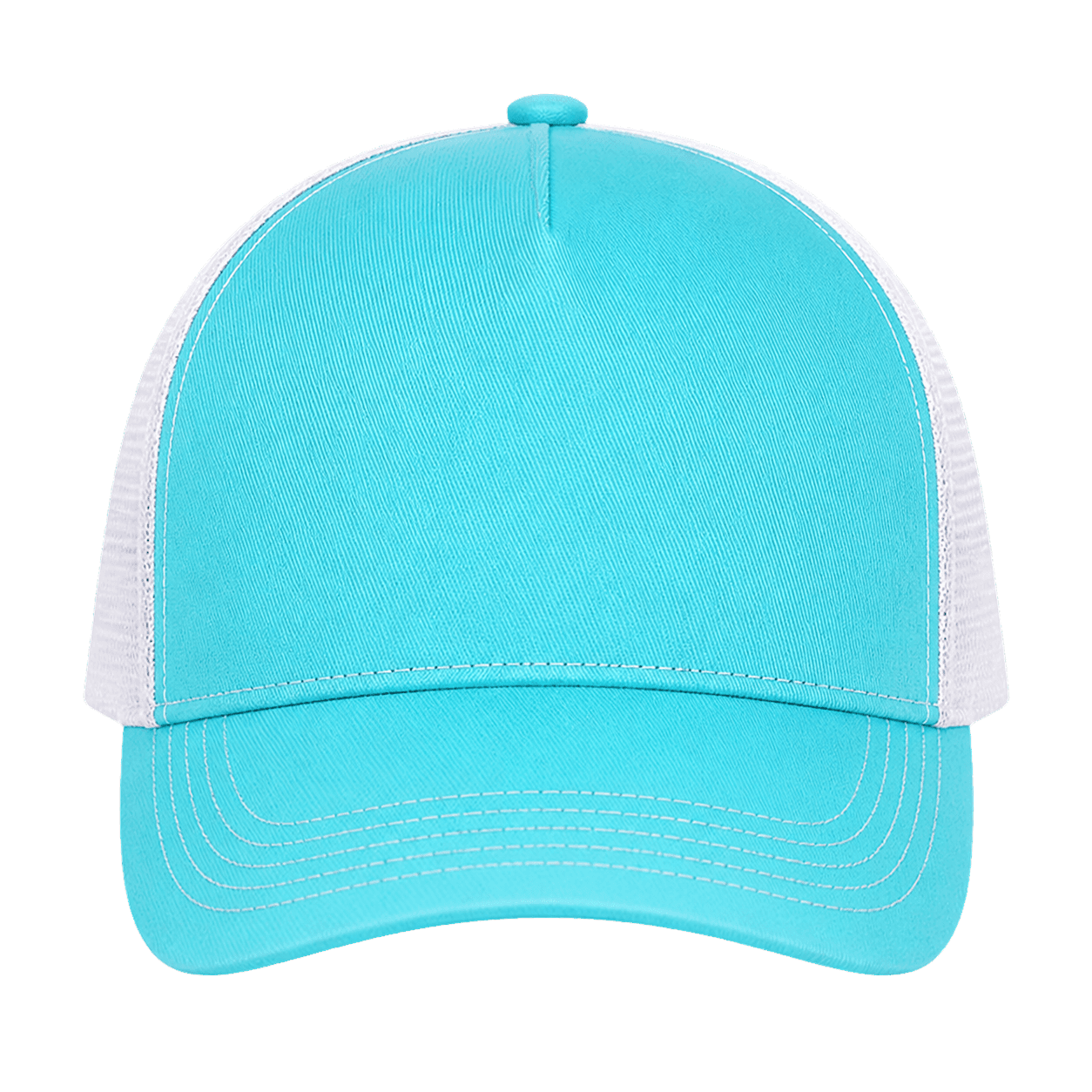 Kids Trucker Cap · Aqua / White