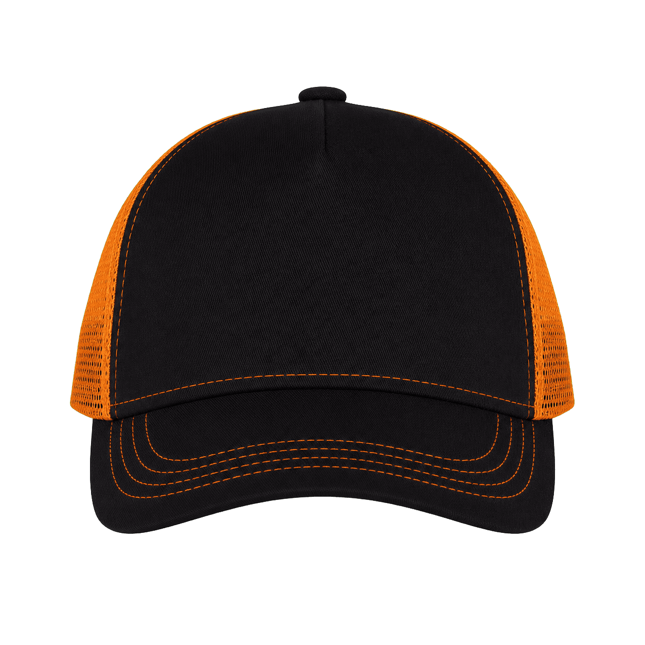 Kids Trucker Cap · Black / Orange